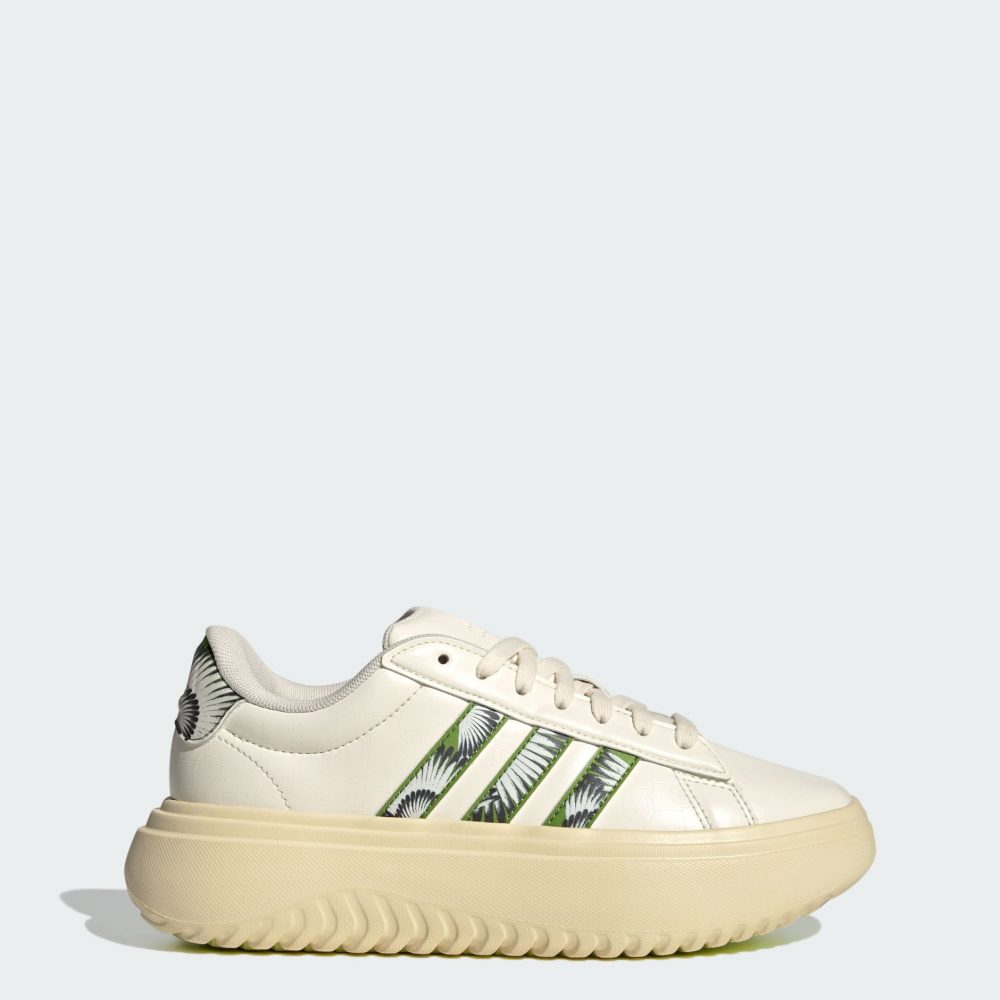 Zapatillas Adidas Grand Court Platform Blanco, Mujer