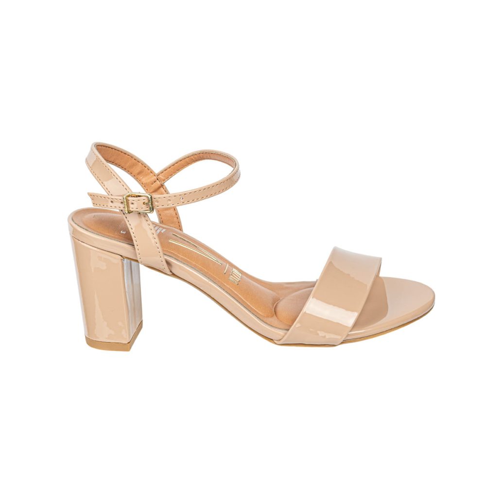 Sandalias Vizzano Charol Beige, Mujer