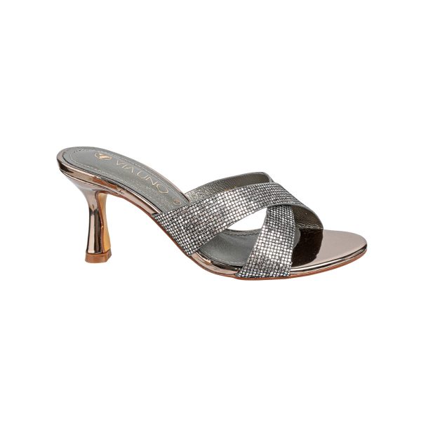 Sandalias Via Uno Pewter, Mujer