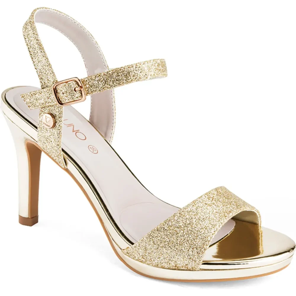Sandalias Via Uno Light Gold Z5793, Mujer