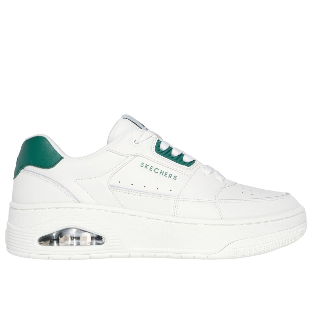 Zapatillas Skechers White Green, Hombre