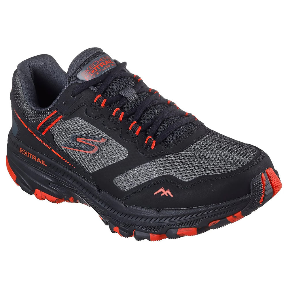Zapatillas Skechers Black Orange, Hombre